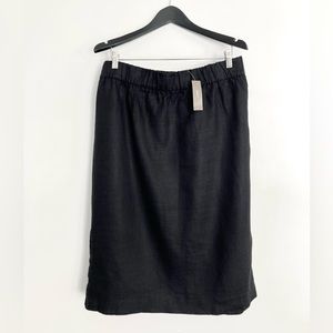 J. Crew black linen skirt. XXL